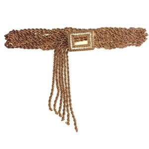 Zara Gold Chain Rope Belt